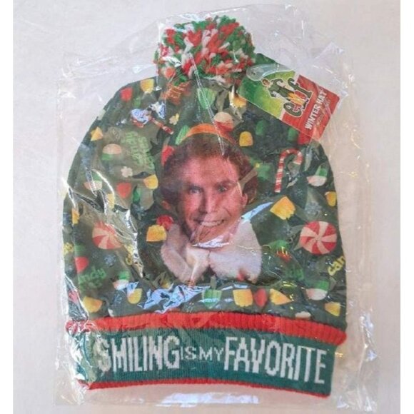 New Elf Will Ferrell Buddy Beanie Hat Adult Winter One Size NIP Christmas Movie - Picture 2 of 2